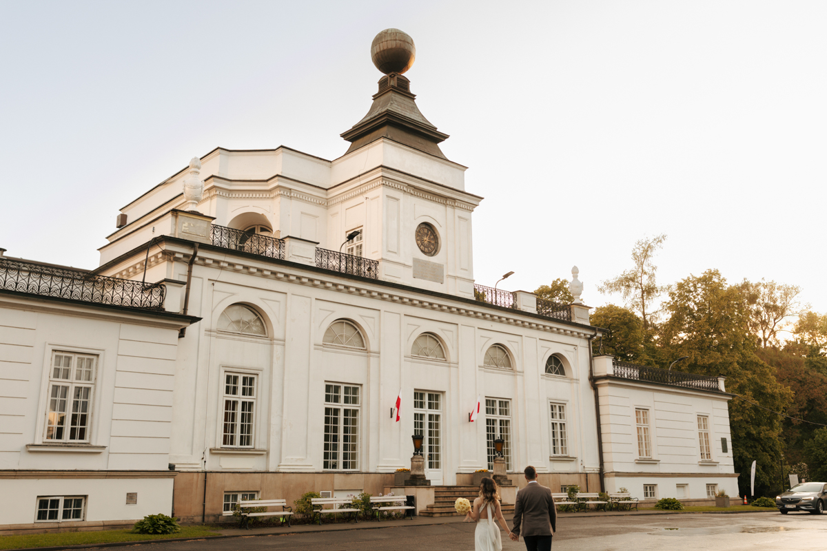 zdjęcia ślubne w pałacu